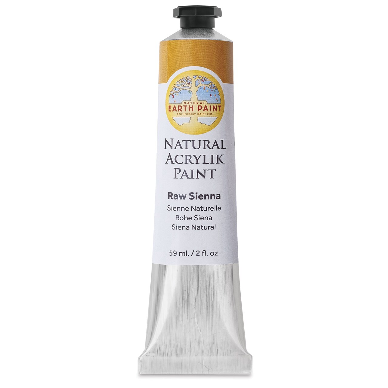 Natural Earth Paint Natural Acrylik Paint - Raw Sienna, 59 ml tube